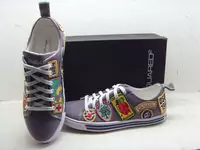 chaussures dsquared hommes new style 2013 cuir impression gris